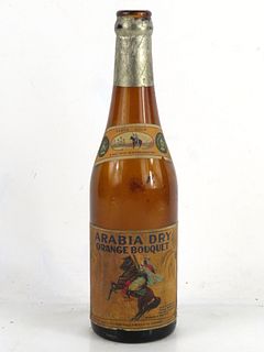 1929 Arabia Dry Orange Bouquet 12oz Longneck Bottle Utica New York