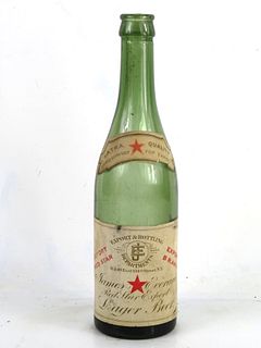 1912 Red Star Export Lager Beer 12oz Longneck Bottle New York New York