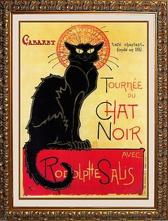 The Black Cat Lithograph after Steinlen