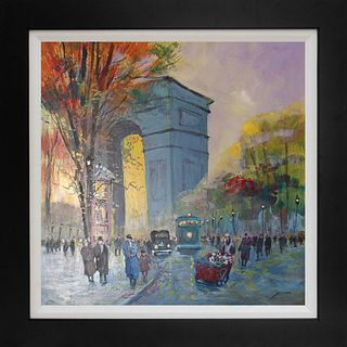 Michael Schofield  Hand Embellished on canvas Paris