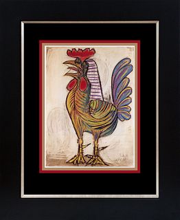 Pablo Picasso Color Plate Lithograph after Picasso The Rooster
