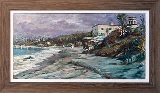 Original oil on canvas by Jorn Fox  image size 48 x 24 inches