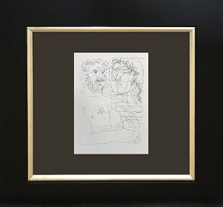 Pablo Picasso lithograph after Picasso from over 50 years ago Vollard Collection
