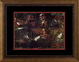 Georges Rouault Color Plate Lawyers 1957 Lithograph after Rouault