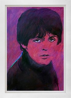 Hand embellished Limited Edition of 8 on canvas by David Lloyd Glover Paul McCartney