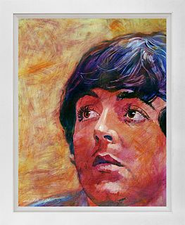 Hand embellished Limited Edition canvas by David Lloyd Glover  Paul McCartney