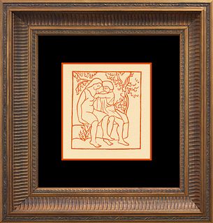 Aristide Maillol Woodcut Wood Block after Maillol from circa 1940s
