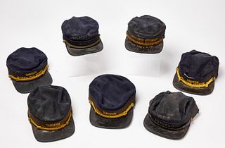 Seven Early Surgeon and Ambulance Caps