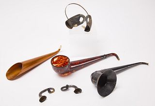 Five Antique Hearing Devices
