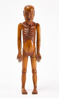 Carved Asian Medical Related Figure
