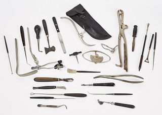 28 Assorted Marked Surgical Tools