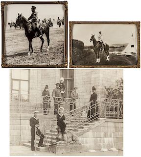 A GROUP OF THREE CABINET PHOTOGRAPHS OF THE RUSSIAN IMPERIAL FAMILY
