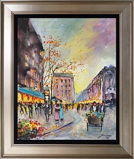 Michael Schofield Hand embellished on canvas Paris