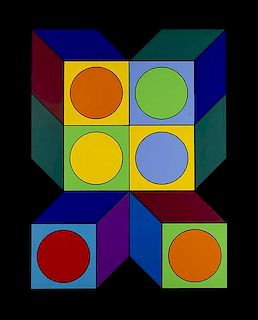 Vasarely, VictorXico 5. Farbserigraphie auf feste