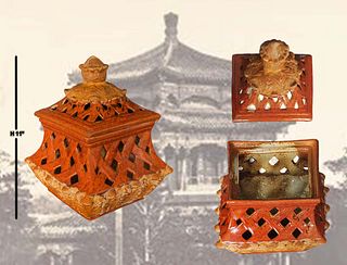 Large Chinese Pottery Incense Burner