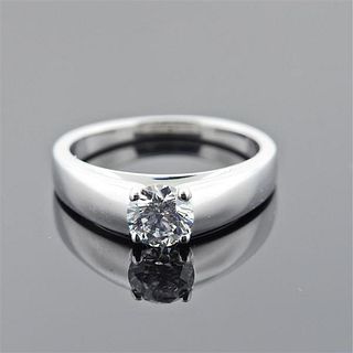 Bvlgari Bulgari GIA 0.73ct VVS2 D Diamond Engagement Platinum Ring
