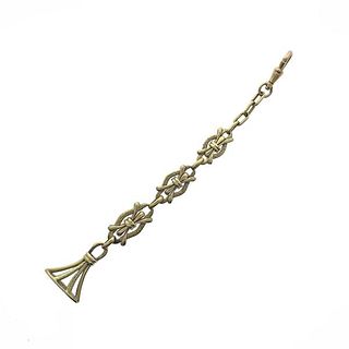 Antique 14k Gold Fob Watch Chain 