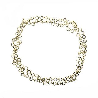 Pomellato 18k Gold Long Chain Necklace