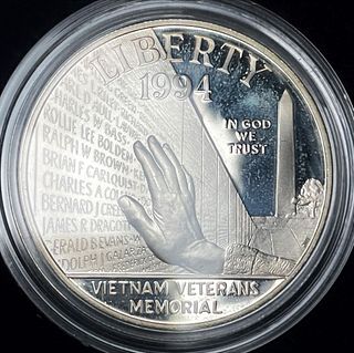 1994-P Vietnam U.S. Proof Silver Commemorative Dollar MS69