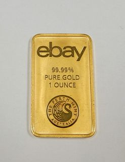 Perth Mint eBay Pure Gold 1 Troy Ounce Bar.
