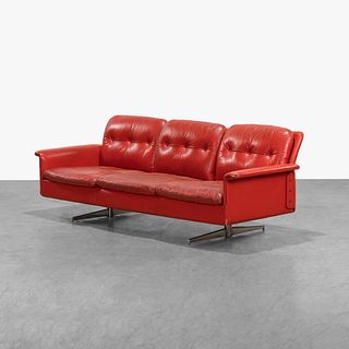Leather Danish Sofa