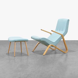 Eero Saarinen - Grasshopper Chair & Ottoman