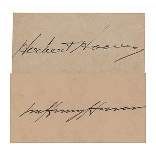Herbert and Lou Henry Hoover Signatures