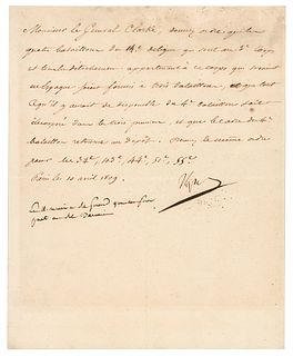 Napoleon Letter Signed