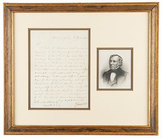 Zachary Taylor Letter Signed as President on Benedict Arnold