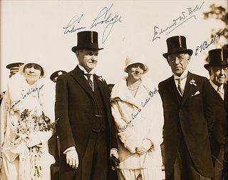 Calvin and Grace Coolidge Signed Photograph