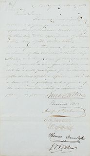 August Belmont Letter Signed