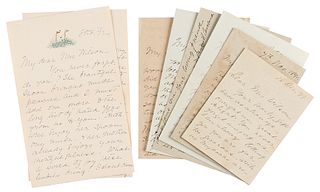 Frances Cleveland (8) Autograph Letters Signed