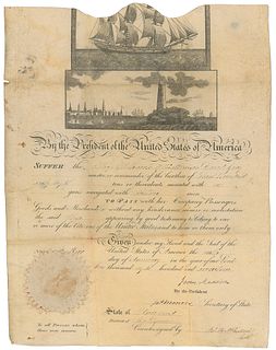 James Madison and James Monroe Document Signed