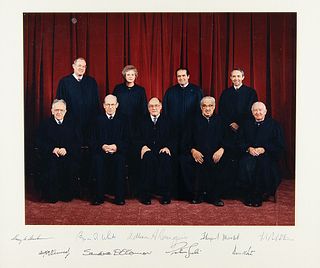 Rehnquist Court Oversized Signed Photograph