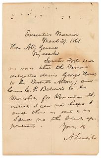 Abraham Lincoln Writes to Attorney General Bates