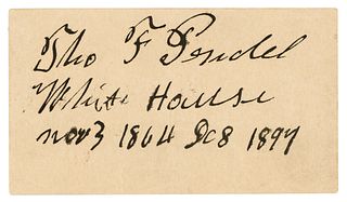 White House: Thomas F. Pendel Signature