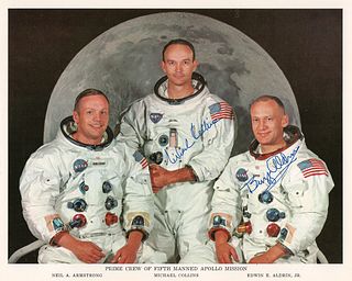 Apollo 11: Buzz Aldrin and Michael Collins Signed Photograph