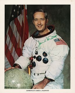 Apollo 9: McDivitt and Schweickart (2) Signed Photographs