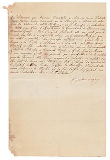 Pauline Bonaparte Document Signed