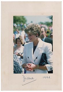 Princess Diana Signed Photograph