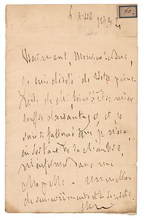 Fran&ccedil;ois-Ren&eacute; de Chateaubriand Autograph Letter Signed