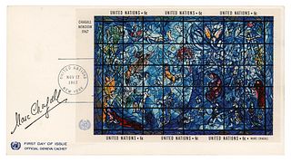 Marc Chagall Signed First Day Cover