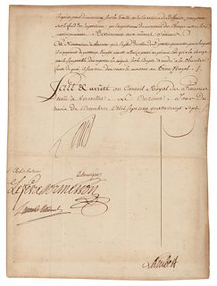 King Louis XVI Document Signed