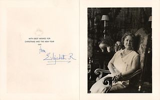 Elizabeth, Queen Mother Signed Christmas Card (1972)