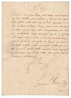 King Philip IV of Spain Letter Signed