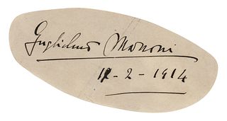 Guglielmo Marconi Signature