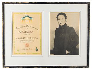 Madame Chiang Kai-Shek Document Signed