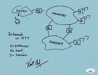 Vint Cerf Original Sketch