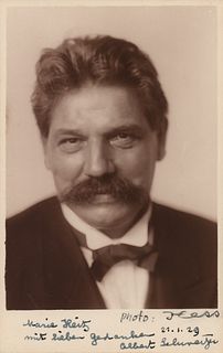 Albert Schweitzer Signed Photograph