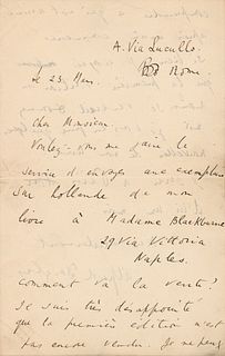 Lord Alfred Douglas Autograph Letter Signed